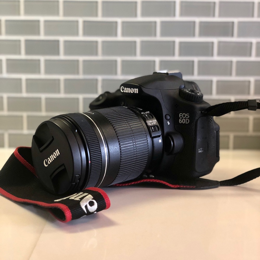 COPY - Canon 60D camera w/ an EFS 18-135mm lense …